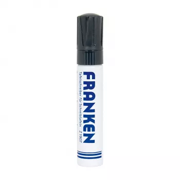 Marker pentru whiteboard FRANKEN JumboMarker, vârf daltă 4-12 mm, negru, reîncărcabil, ștergere uscată, miros redus, 1 bucată (Z1910 10)