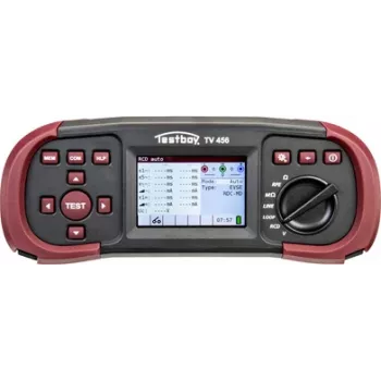 Tester de instalații Testboy TV 456 cu adaptor EVSE DIN VDE 0100-600