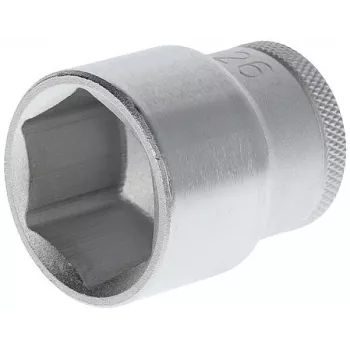 Cheie tubulară GEDORE 1/2 inch cu 6 colțuri, 26 mm, oțel crom-vanadiu, cromat mat 6132070