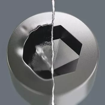 Cheie hexagonală cu mâner T Wera 05023360001, în inch, 3/16
