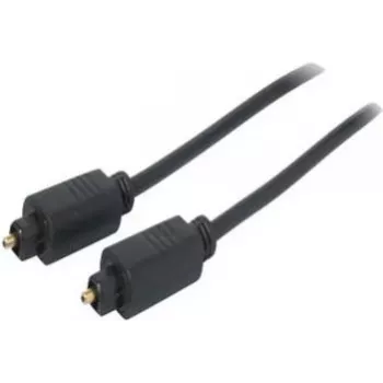 Cablu audio optic SHIVERPEAKS 3,0 m Toslink la Toslink, conectori auriți, negru BS69004-3.0