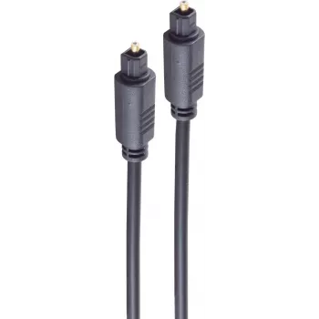 Cablu audio optic SHIVERPEAKS 3,0 m Toslink la Toslink, conectori auriți, negru BS69004-3.0
