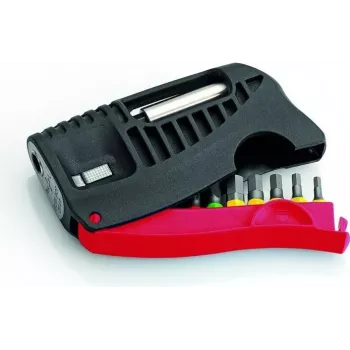 Set de biți pentru șurubelniță Cimco 114594, 10 piese, cu biți Phillips, Pozidriv, plat și Torx