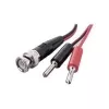 Cablu de măsurare Voltcraft BNC la mufă dublă banană 4 mm, 0,8 m, negru/roșu KC300B