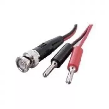 Cablu de măsurare Voltcraft BNC la mufă dublă banană 4 mm, 0,8 m, negru/roșu KC300B