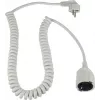 Cablu spiralat Schuko AS SCHWABE, alb (70426)