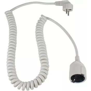 Cablu spiralat Schuko AS SCHWABE, alb (70426)