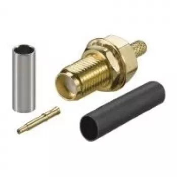 Mufă mamă RP-SMA crimp Wentronic Goobay pentru RG-174 și RG-316 (51696)