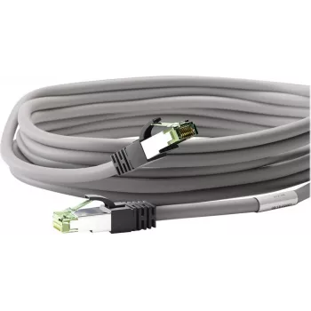 Cablu patch Wentronic Goobay CAT 8.1, S/FTP (PiMF), gri, 20 m - LSZH fără halogen, cupru AWG 24 (55143)