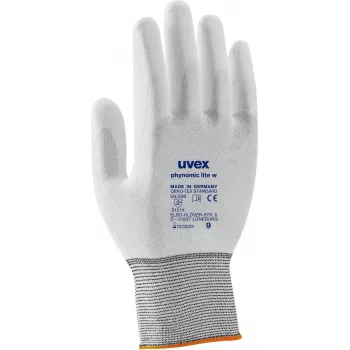 Mănuși de siguranță Uvex 60041 albe elastan-poliamidă mărimea 11 6004111