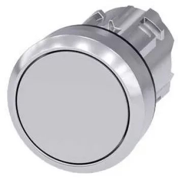 Element frontal buton Siemens SIRIUS ACT, metal, lucios, gri (3SU1050-0AB80-0AA0)