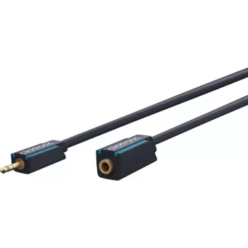 Cablu prelungitor audio MP3 CLICKTRONIC 3,5 mm jack tată la mamă 1,5 m negru