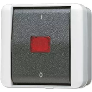 Comutator Jung 803KOW cu 3 poli, negru