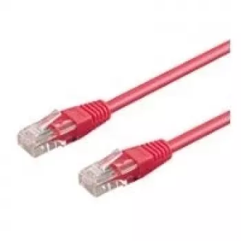 Cablu patch Wentronic Goobay CAT 5e U/UTP, magenta, 0,25 m 95200