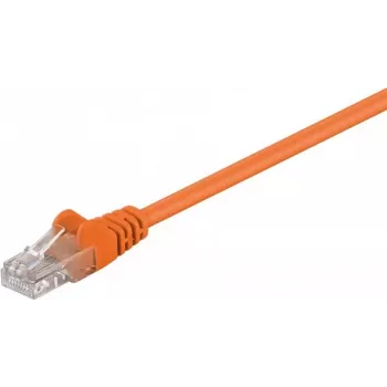 Cablu patch Wentronic Goobay CAT 5e U/UTP portocaliu 0,25m CCA 95201