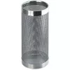 Suport de umbrele din metal HELIT H2515500, design perforat, crom, rotund, diametru 240 mm, înălțime 490 mm