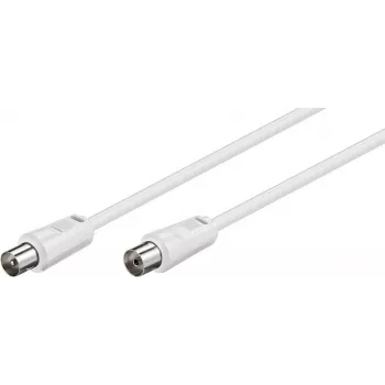 Cablu de antenă TECLINE Wentronic Goobay, alb, 20 m - conector tată coaxial IEC la mamă coaxial IEC (50125)