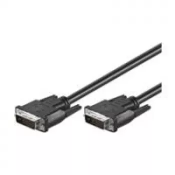 Cablu Wentronic goobay DVI-D Dual Link 0,5 m negru cu șuruburi fluture 93295