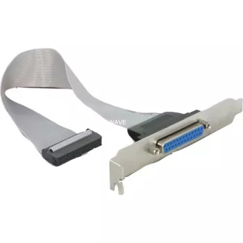 Suport de slot Delock 1 x port paralel DB25 mamă la 26 pini IDC - 25 cm 84300