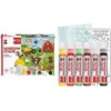 Set vopsea de geam Marabu KiDS Window Color Farm, 6 x 25 ml vopsea de geam detașabilă, pe bază de apă, 1 set (0306000000006)