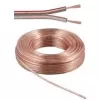 Cablu de difuzor Wentronic Goobay, transparent CU, rolă 10 m, 2 x 2,5 mm² 15130