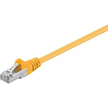 Cablu patch Wentronic Goobay CAT 5e, F/UTP, galben, 7,5 m - CCA aluminiu cu miez de cupru (50169)