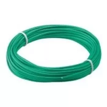 Fir lițat izolat Wentronic Goobay, verde, 10 m, 1 conductor, 18 x 0,1 mm (55042)