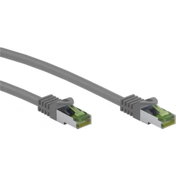 Cablu patch Wentronic Goobay CAT 8.1 S/FTP (PiMF), gri, 0,5 m 61114