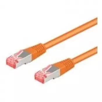 Cablu patch Wentronic 95605 CAT6a, RJ45 tată la tată, 1,5 m, portocaliu