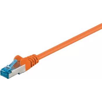 Cablu patch Wentronic 95605 CAT6a, RJ45 tată la tată, 1,5 m, portocaliu