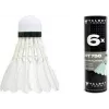 Fluent de badminton TALBOT torro Hit 750, lent, alb - pene naturale clasice cu cap de plută - 1 bucată 479082
