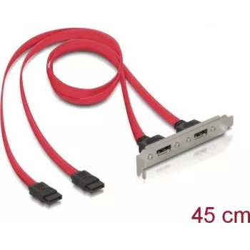Suport de slot Delock, intern 2x SATA la extern 2x eSATA (65116)