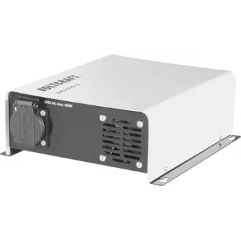 Invertor cu undă sinusoidală pură VOLTCRAFT SWD-600/12, 600 W, 12 V DC la 230 V AC, cu telecomandă