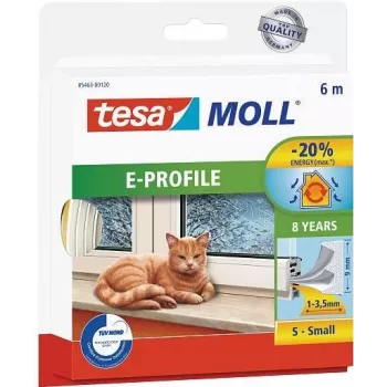 Bandă de etanșare pentru uși/ferestre tesamoll 6m autocolantă maro (05463-00121-00)