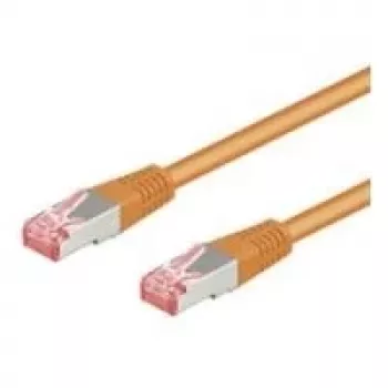 Cablu patch Wentronic Goobay CAT 6, S/FTP (PiMF), portocaliu, 30 m - LSZH fără halogen, cupru (93474)