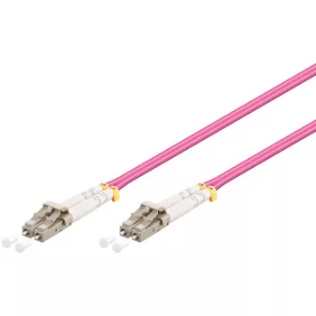 Cablu patch din fibră optică multimod Wentronic 95938 LC la LC, roz