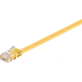 Cablu patch Wentronic RJ45 CAT6 0,5m, U/UTP, galben 96396