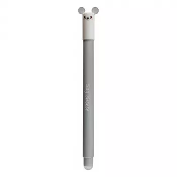 Pix gel Faber-Castell Eberhard Faber Animal Erase it! Șoarece 0,7 mm albastru, reîncărcabil, radierabil (1 bucată) 582108