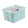Cutie de depozitare keeeper karolina Peppa Pig, 24 litri, cutie rotativă/staplabilă cu capac, PP, aquamarin, 1 bucată 1223762433600