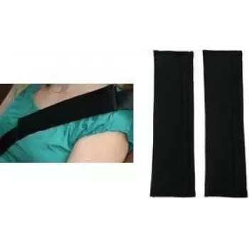 Protecții pentru centură de siguranță IWH Alcantara, negru, set de 2 bucăți – confort moale ca pielea întoarsă, previne frecarea, potrivire universală 074006