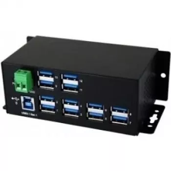 Hub industrial pentru șină DIN EXSYS EX-1112HMS 12 porturi USB 3.2 Gen 1