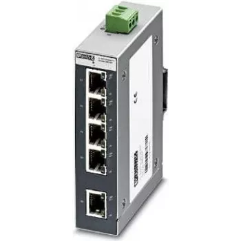 Switch industrial Ethernet Phoenix Contact FL SWITCH SFNB 5TX, 5 porturi 10/100 Mbps, șină DIN, 24 V DC 2891001