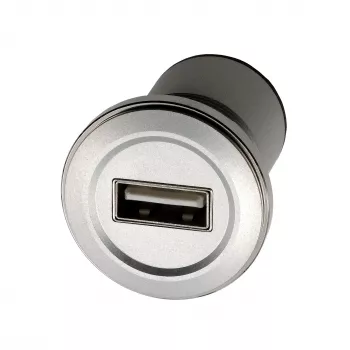 Adaptor USB 2.0 pentru montaj pe panou EXSYS EX-49191, USB-A mamă la USB-A mamă, metal