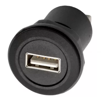 Adaptor de montaj EXSYS EX-49212 USB 2.0, USB-A mamă la USB-A mamă, negru