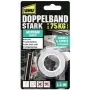 Bandă de montaj UHU STRONG, cu două fețe, până la 75 kg, alb extra puternică, alternativă la șuruburi și cuie, aderență permanentă – 1 bucată (46890)