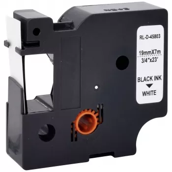 Cartuș bandă de etichetare Renkforce RF-LT-D45803 compatibil DYMO D1, 19 mm, alb/negru, 7 m RF-6027838
