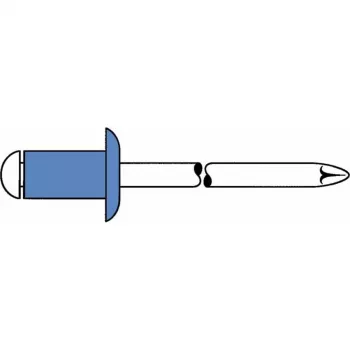 Nituire oarbă GESIPA oțel/oțel 4x8mm cap bombat interval de prindere 2,5-4,5mm (6310443)