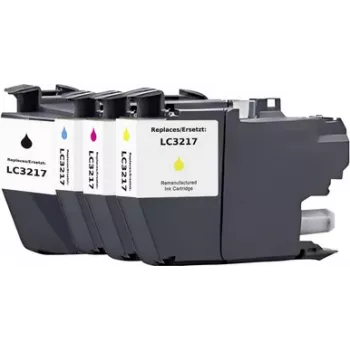 Cartuș de cerneală compatibil Renkforce RF-6952440 pachet combinat pentru Brother LC-3217 Series (negru, cyan, magenta, galben, pachet de 4)