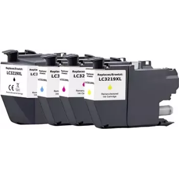 Cartușe de cerneală compatibile Renkforce, pachet combinat pentru Brother LC-3219XL Series - negru, cyan, magenta, galben (RF-6954012)