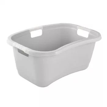 Cadă de rufe keeeper Janne, Nordic-Grey, 38 L, formă de rinichi, mânere Soft-touch 1078313000000